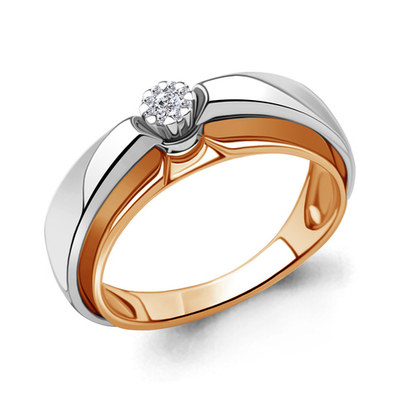 963047к Кольцо из Золота с бриллиантами из коллекции "Mon Amour"