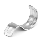 Держатель оцинкованный односторонний, д.40мм с крепежным отверстием 8,5 х 6 мм