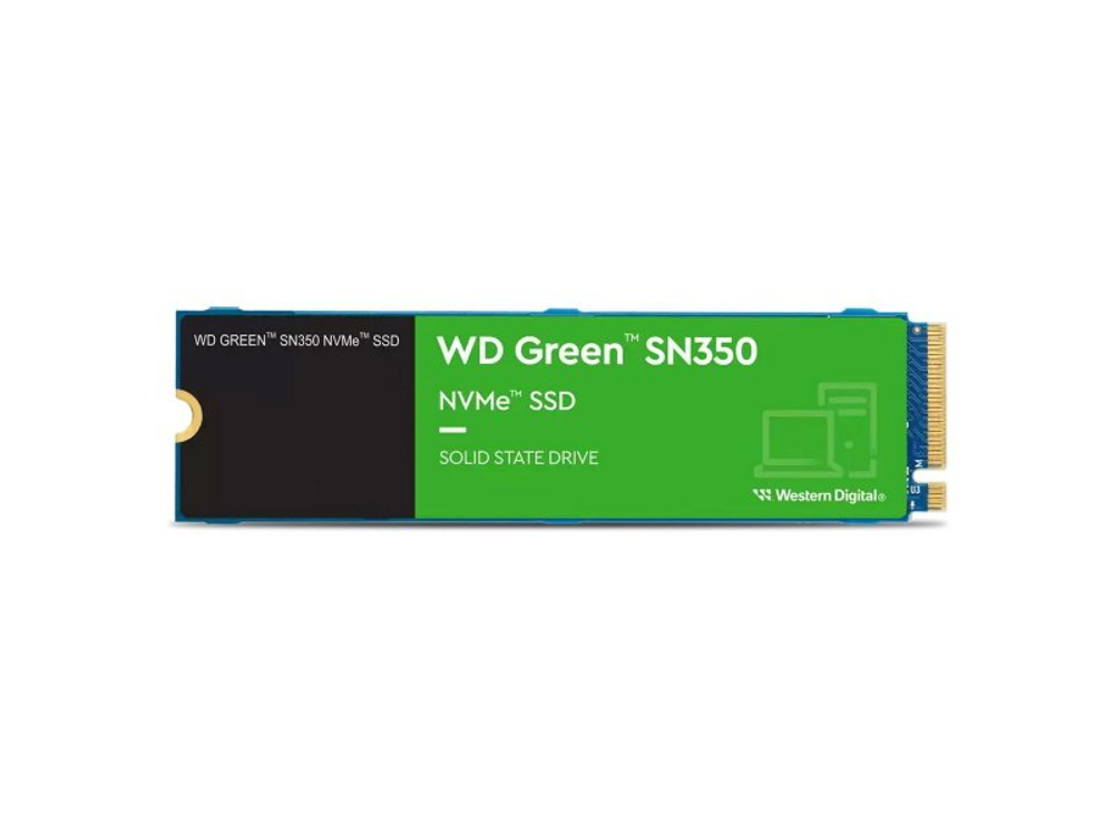 SSD накопитель Western Digital WD Green 500ГБ, M.2 2280, PCIe 3.0 x4, NVMe [WDS500G2G0C]