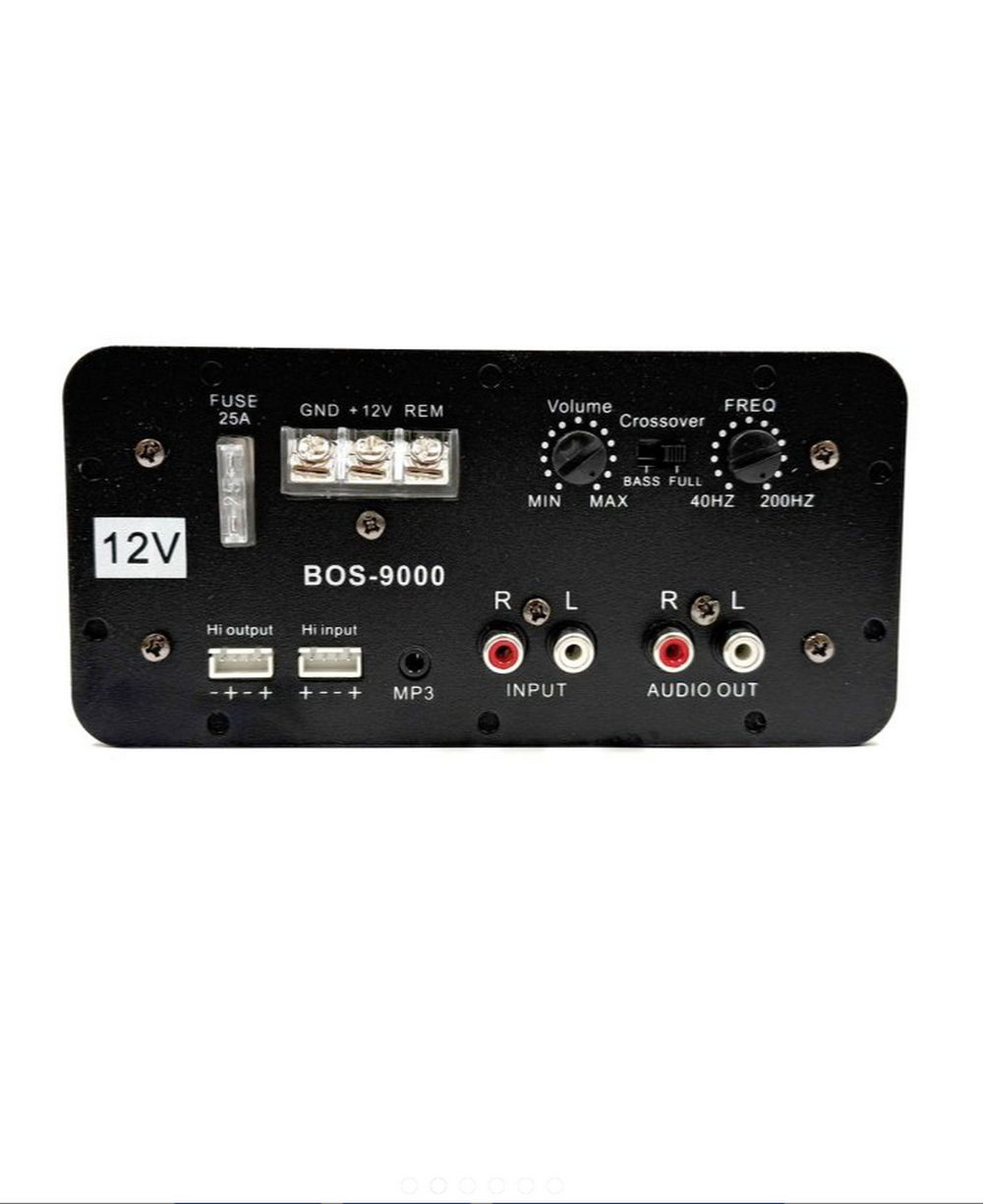 Усилитель автомобильный встраиваемый in/out Bos-Mini BOS-9000