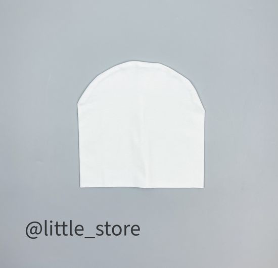 Шапка двухслойная "New one" Молочная