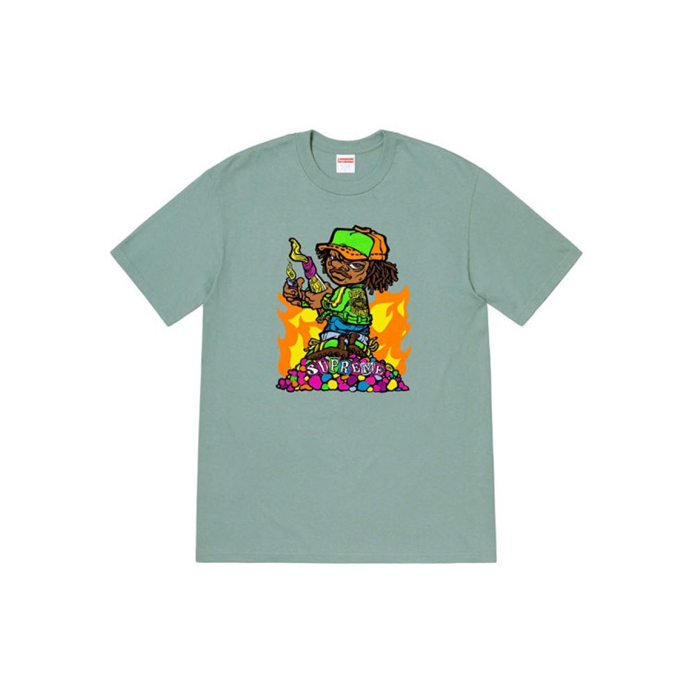 Supreme SS19 Molotov Kid Tee DarkSage T