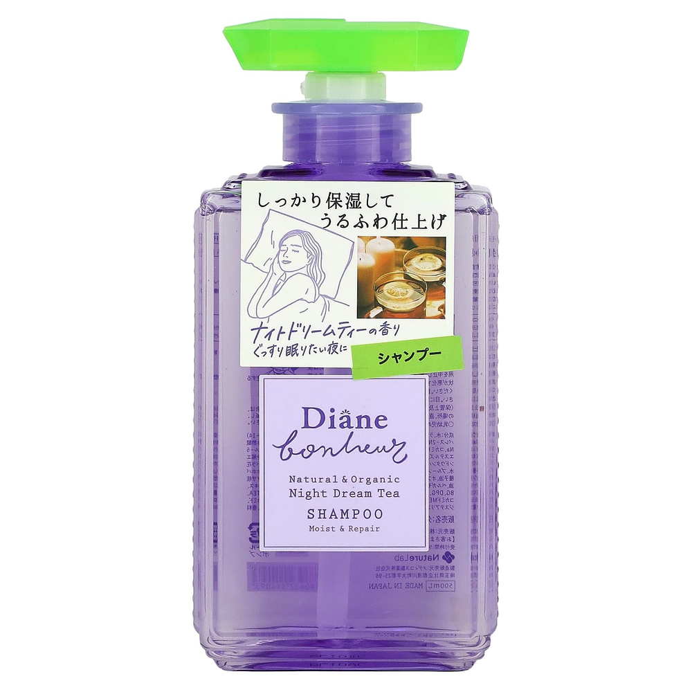 Moist Diane, Bonheur Night Dream Tea, шампунь, 500 мл (16,9 жидк. унц.)
