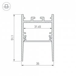 Профиль универсальный Arlight SL-COMFORT 031730
