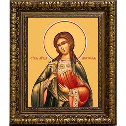 Анатолия Римская мученица. Икона на холсте.