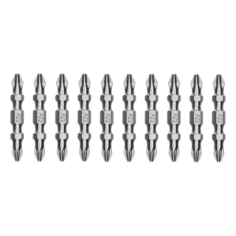 Бита двухстор., PH2-PZ2х45мм, сталь S2, 10шт. Gross
