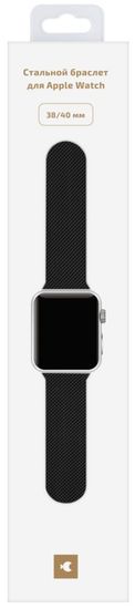 Ремешок миланская петля moonfish для Apple watch - 38/40/41 мм, черный