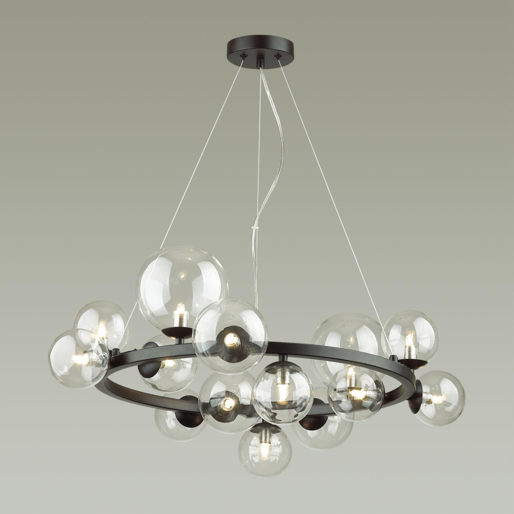 4818/14 MODERN ODL21 547 черный/прозрачный Люстра G9 14*40W TOVI