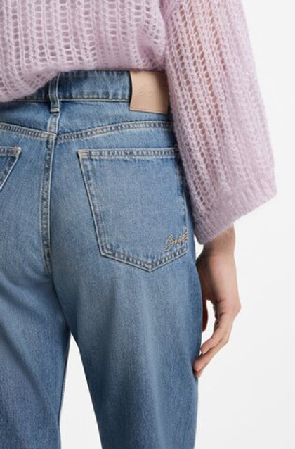 BOSS Джинсы прямого кроя высокой посадки