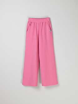 Костюм футболка с брюками палаццо "Розовый" 7+