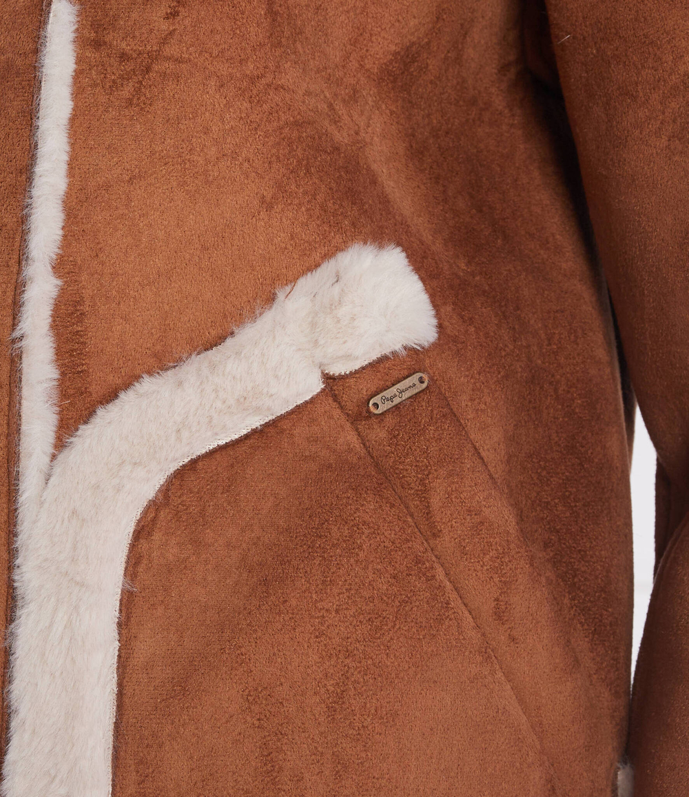 дубленка althea Pepe Jeans London - коричневый(PL402080)