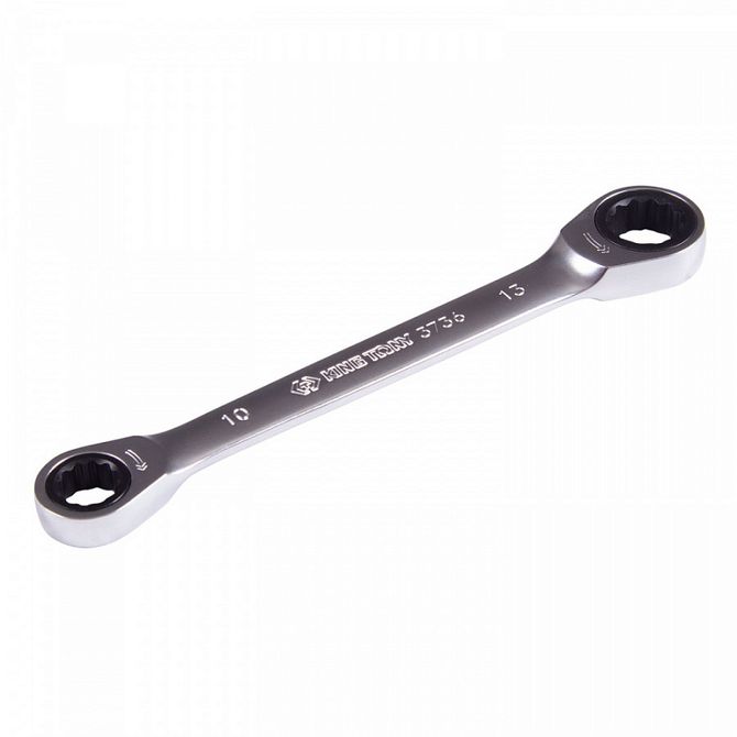 KING TONY (37361013M) Ключ трещоточный накидной 10х13 мм, прямой