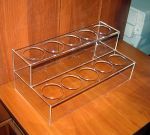 Витрина для зонтиков тройного сложения акриловая на 10 шт