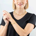 Серьги Light yellow Coeur de Lion