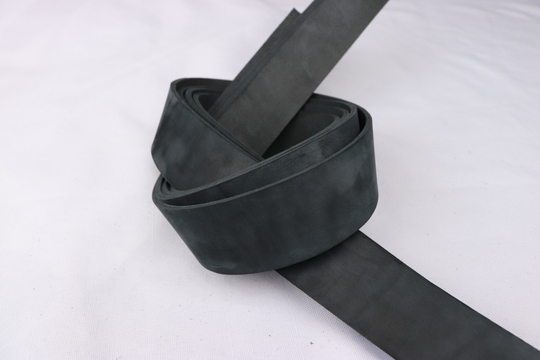 Ременная заготовка Шелк Черный гладкая