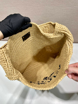 Prada Crochet Tote Bag 42 cm