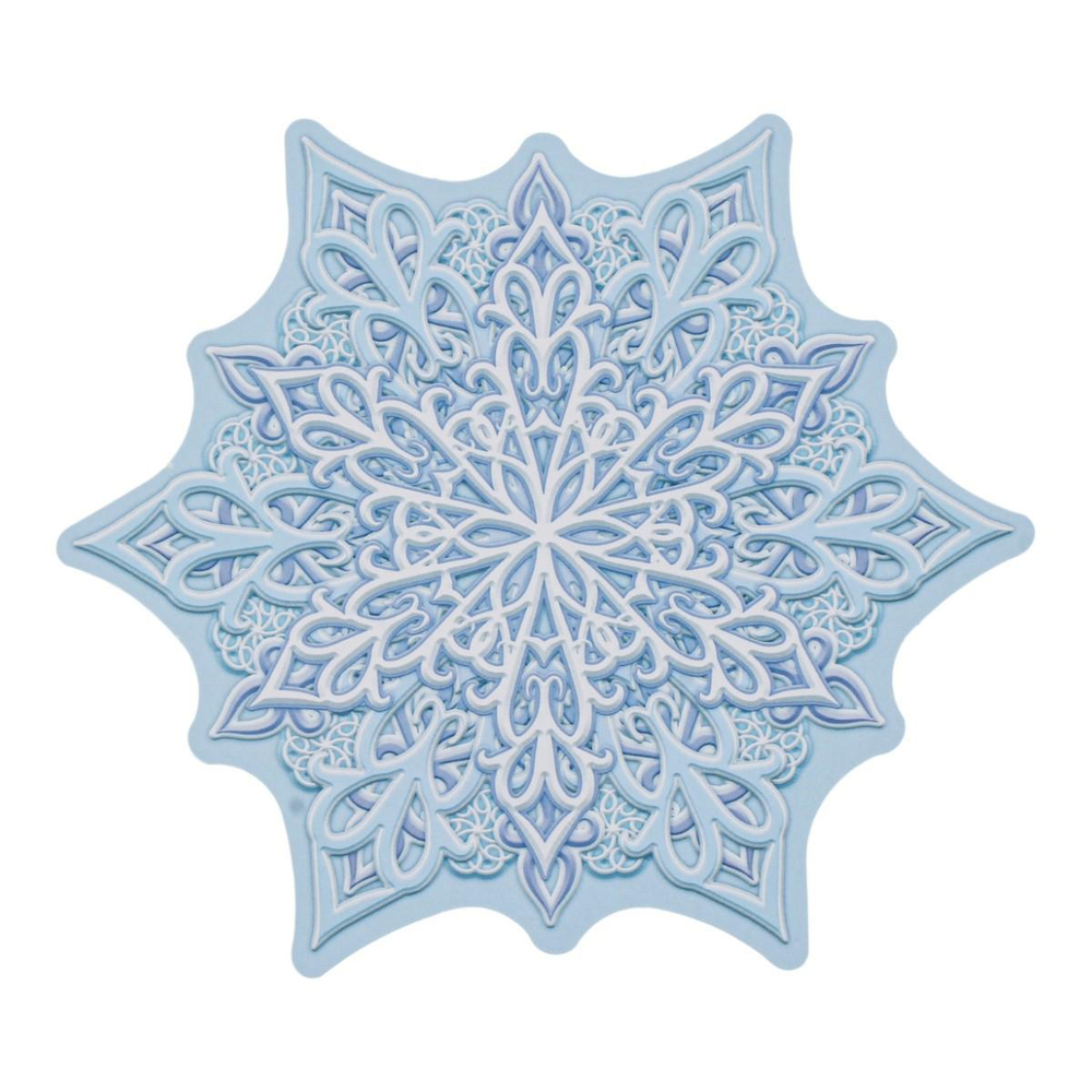 Вырубная фигурка оформительская двухсторонняя "Снежинка" М-16603 (Сфера)