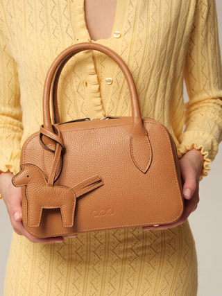 Кожаная сумка Polly summer DBR 31401 коричневый лист
