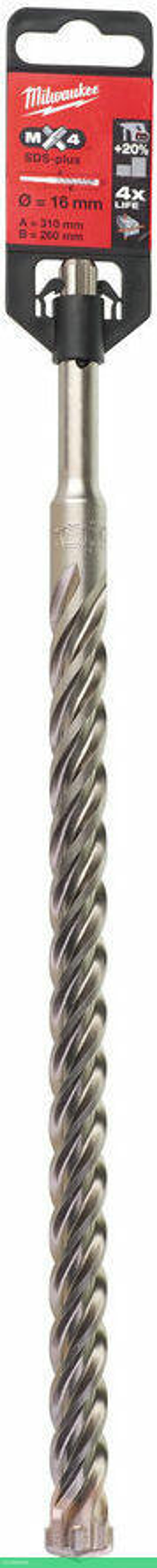 Бур Milwaukee SDS+ MX4 16x310 (4932352954)