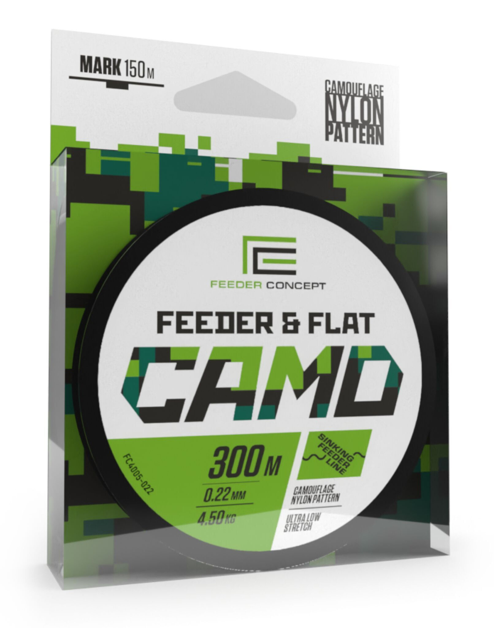 Леска монофильная Feeder Concept FEEDER & FLAT Camo 300/022