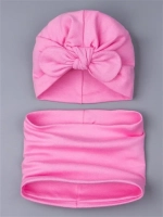 Чалма осенняя для девочки и снуд