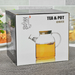 Чайник заварочный 1,5л стеклянный, BZ-CH102