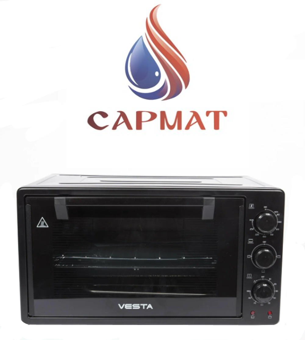 Электрическая мини-печь VESTA MP-V 2336 E чёрно/черная