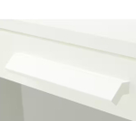 Комод с 4 ящиками Ikea Brimnes матовое стекло, белый