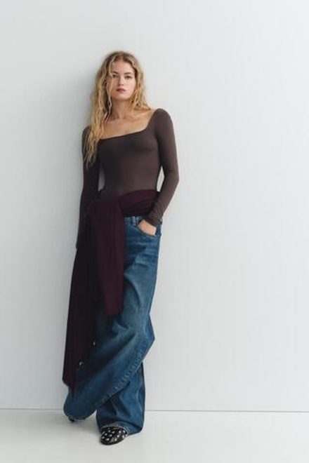 ZARA МЯГКИЙ ШАРФ, ЦВЕТ БУРГУНДСКОГО ВИНА