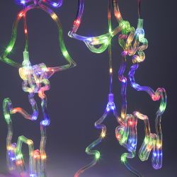 Светодиодная новогодняя гирлянда ЭРА ЕGNIG - NY занавес Новый Год 2,4*1,1 м 8 режимов мультиколор 171 LED | Гирлянды