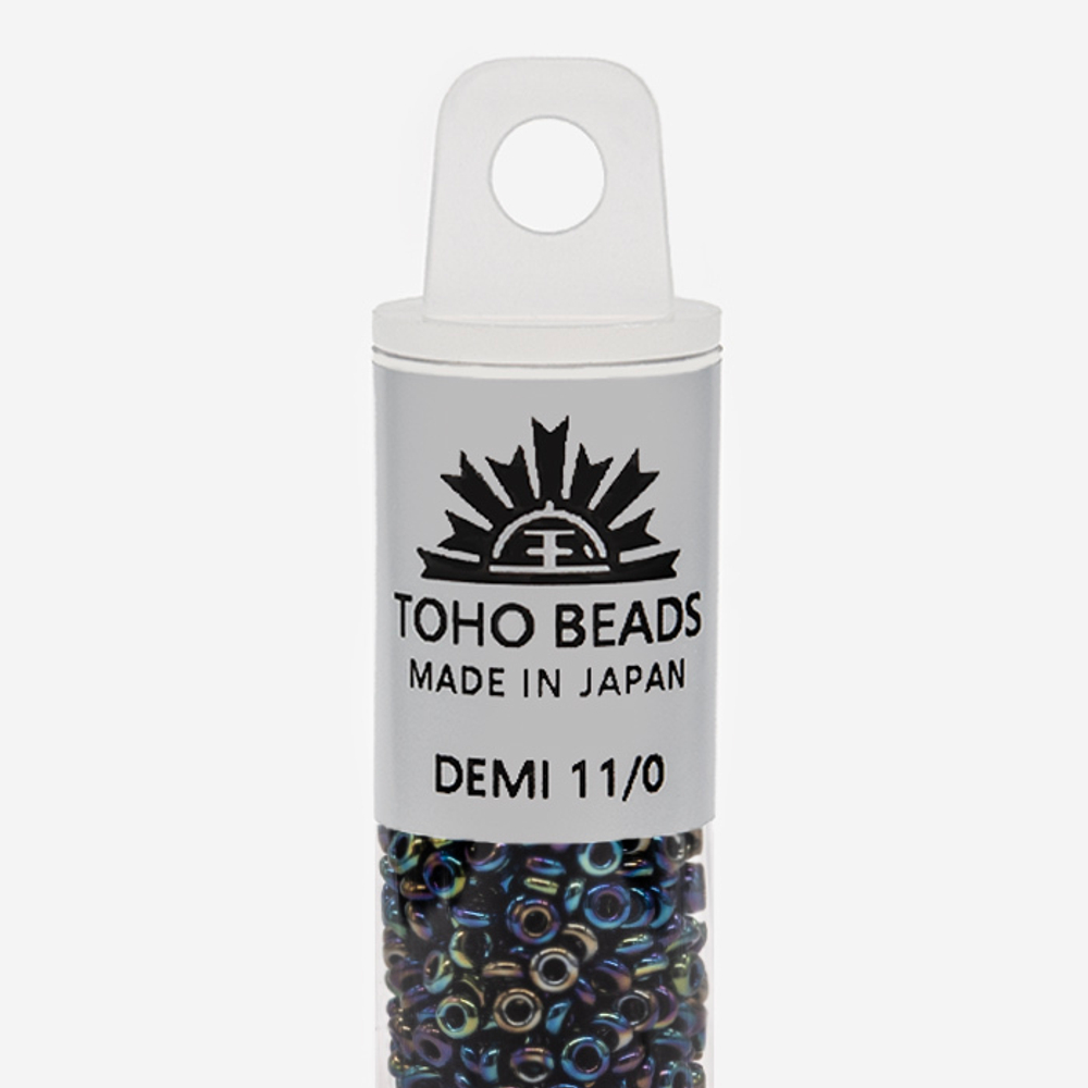 Японский бисер TOHO Demi 11/0 (№82), металлизированный, непрозрачный глянцевый