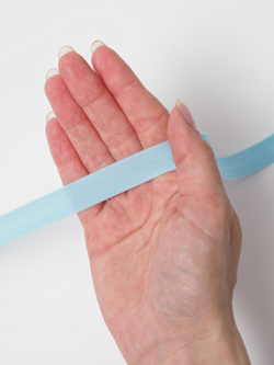 Бейка эластичная цвет небесно-голубой матовая ширина 15 мм