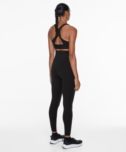 OYSHO Легинсы с высокой посадкой и застежкой-молнией длиной 65 см, черный