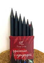 Карандаши чернографитные HB с ароматом розы Fine Line Graphite 6 штук