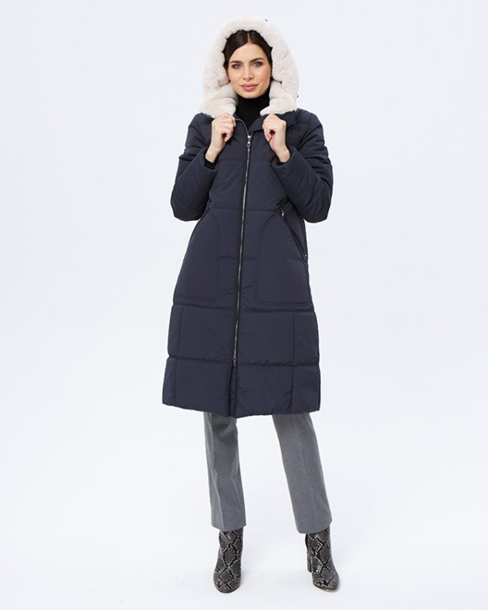 Пальто женское 4747-121/FUR-FW22 Dixi Coat