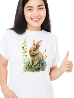 Футболка белая oversize оверсайз с рисунком, принтом