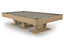 High-style Lux СБ 9 массив ясень/шпон ясеня (Пул, №6, TAO-MI 760 Yellow greenamp;quot; ш1.97м, Кожаная сетка, без ската, Накл. эл-в Черное мат полим)