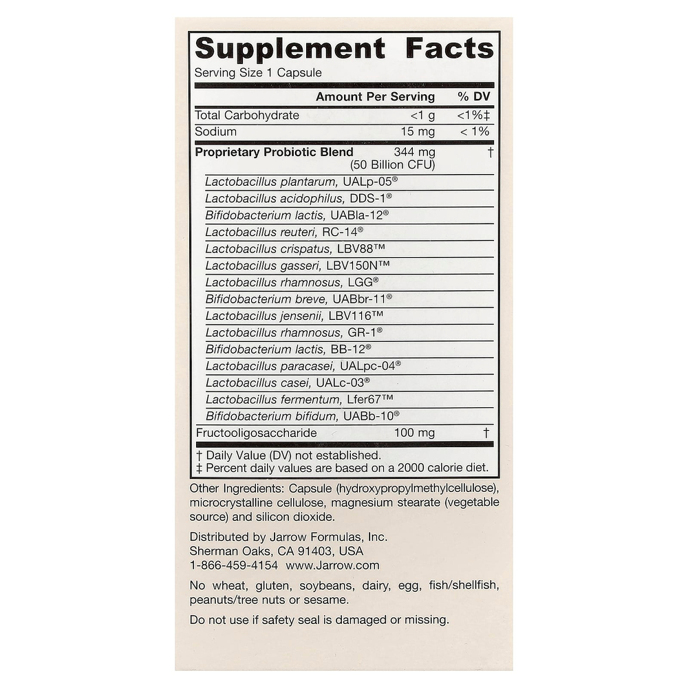 Jarrow Formulas, Fem-Dophilus® Ultra, 30 растительных капсул