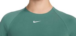 Женская теннисная футболка (dł. Рукава) Nike Pro 365 Dri-Fit Cropped Long-Sleeve Top - зеленый