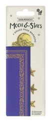Bookminders Brass Page Markers - Moon & Stars