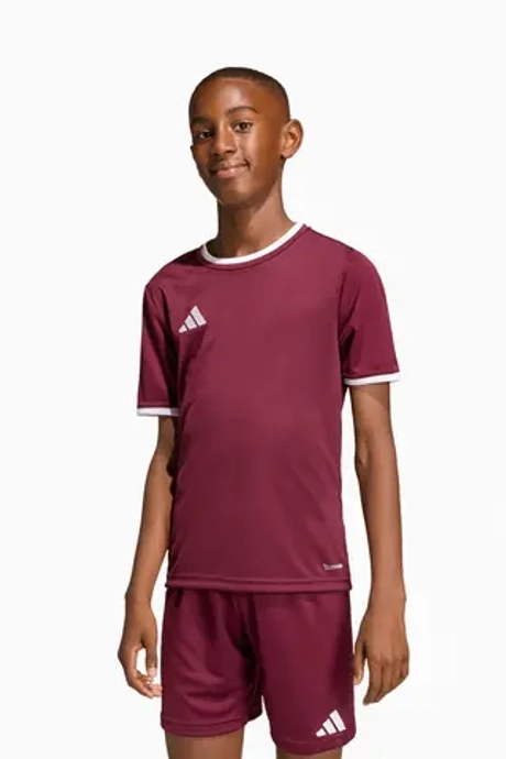 Футболка adidas Entrada 26 Junior - бордовый