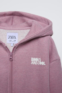 ZARA ХУДИ GARMENT, ПУДРОВО-РОЗОВЫЙ