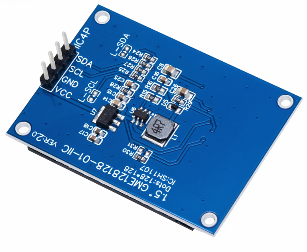 OLED I2C дисплей 1.5′′ 128×128 px