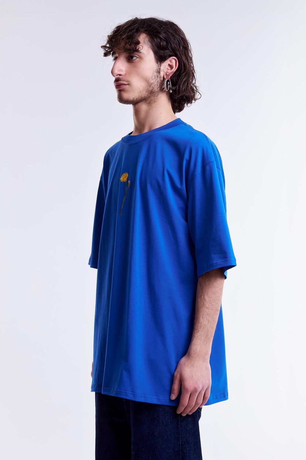 Футболка Гербарий Одуванчик Ярко-Синяя