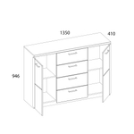 DOORSET, Тумба 2D4S. Цвет ДУБ НАВАРРА