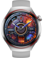 Смарт часы PARASMART Space 4Pro (силиконовый ремешок, серебристый)