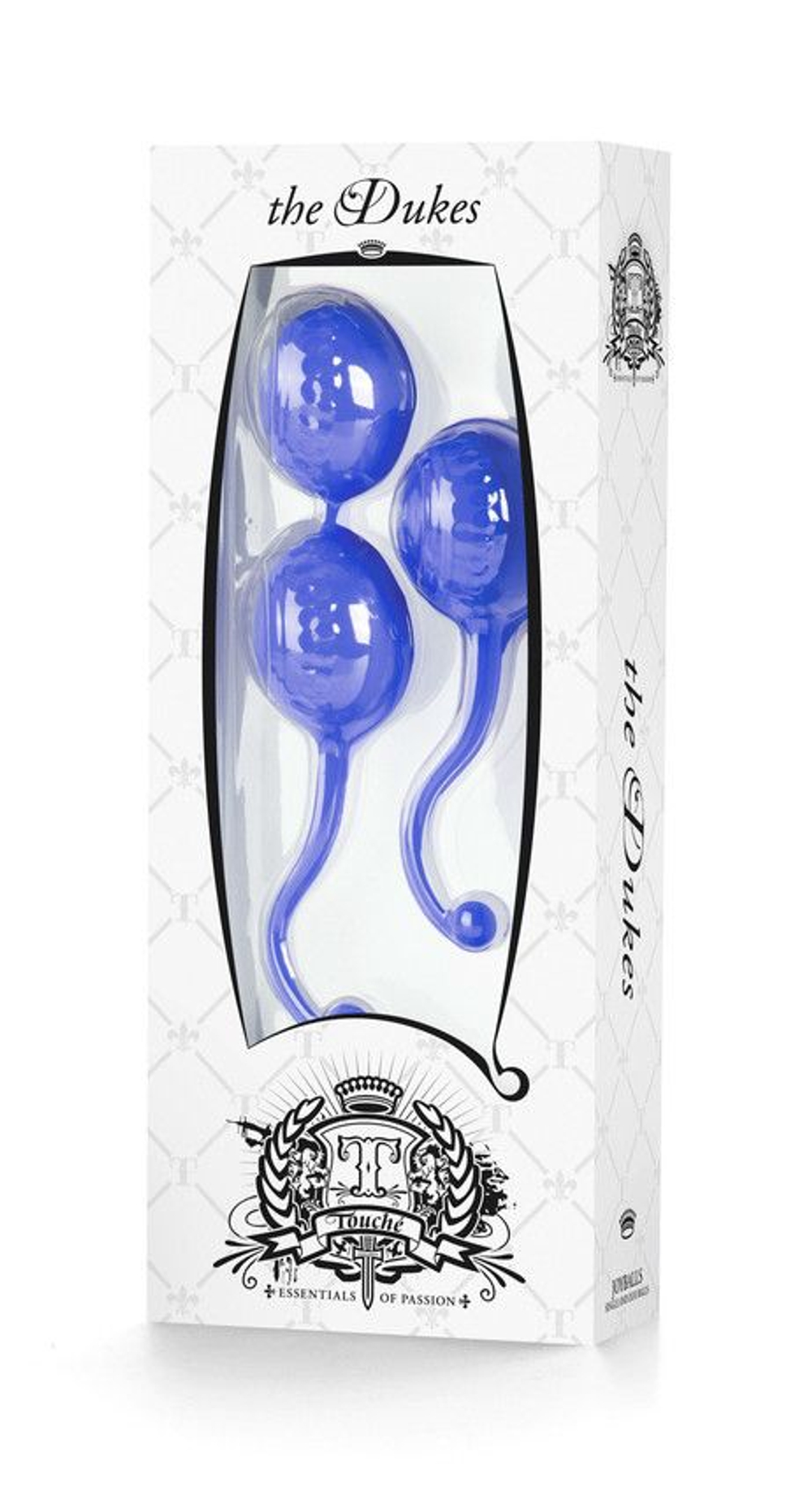 Синие вагинальные шарики The Dukes (Цвет: синий)