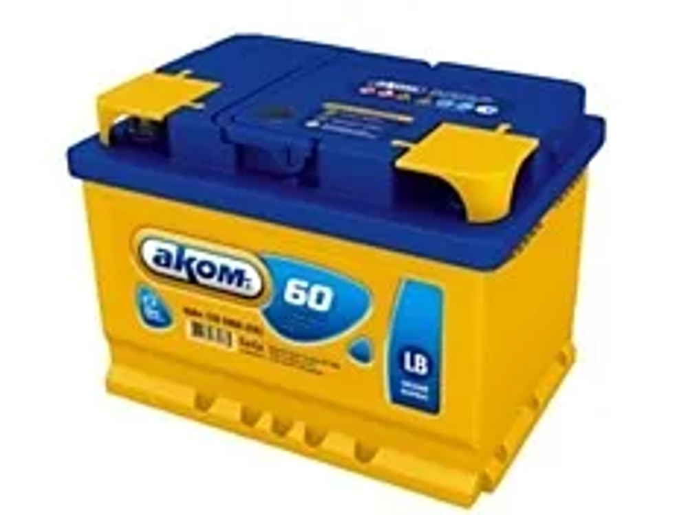 Аккумулятор 6СТ-62 А.ч., п.п., L+, АКОМ