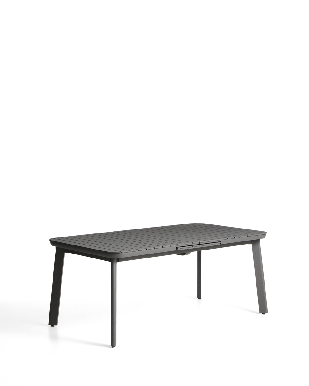 Раздвижной уличный стол Izola из алюминия с графитовой отделкой, 185 (235) x 100 см