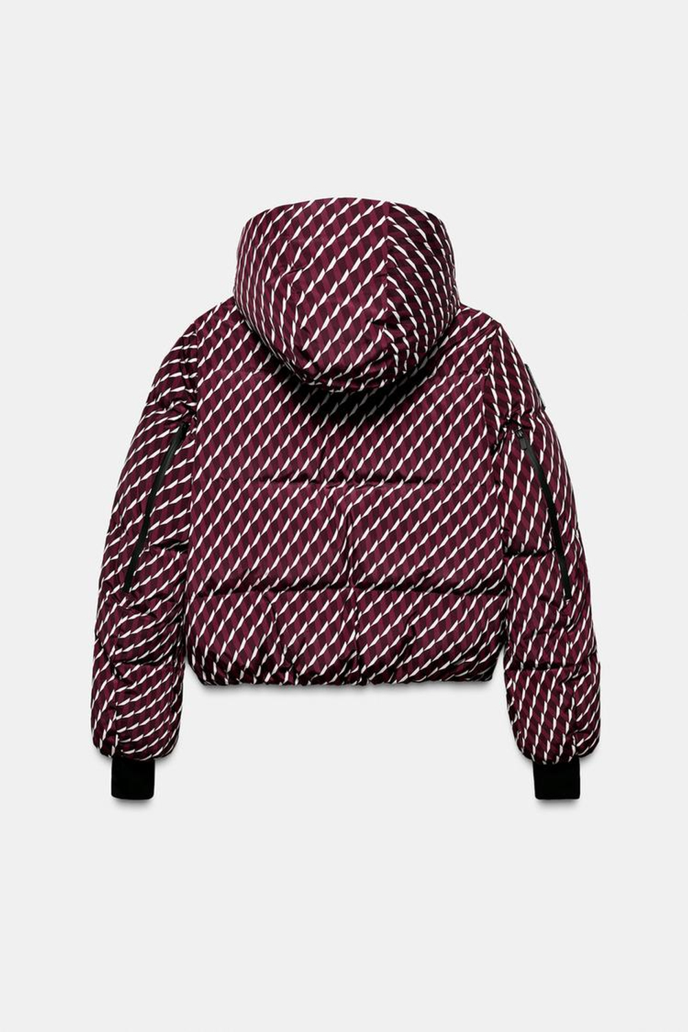 ZARA ВОДОНЕПРОНИЦАЕМАЯ КУРТКА SKI, БУРГУНДИ